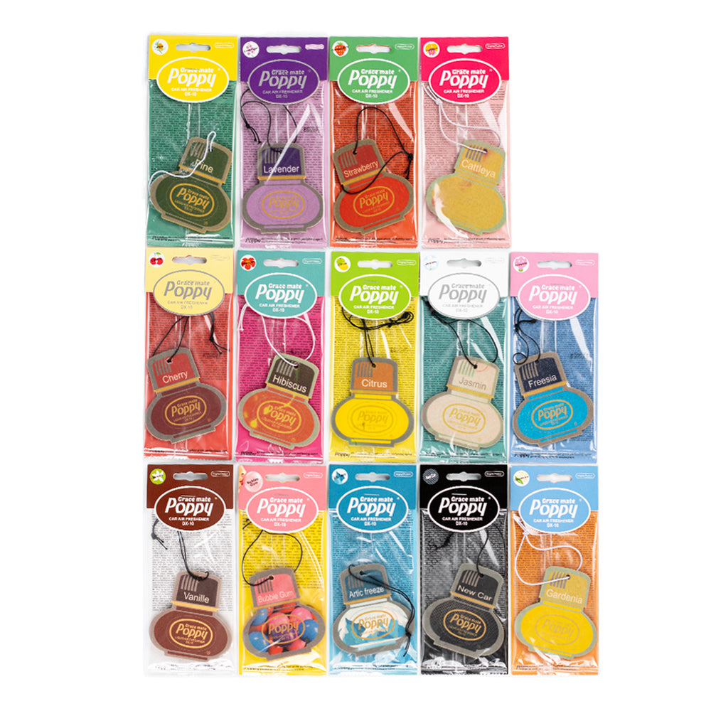 Mohn-Duftaufhänger – 14 verschiedene Düfte