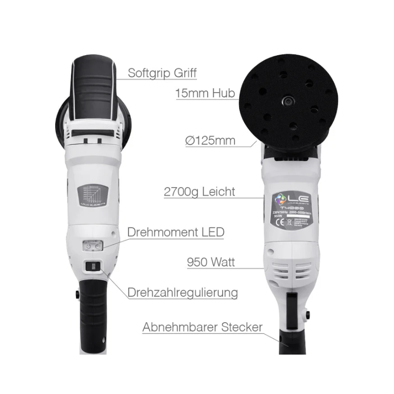 Liquid Elements T4200 EU Excentrische Polijstmachine – 15mm stroke, 220V