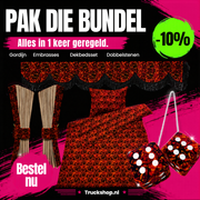 Complete Deense Pluche Truck Interieur Set - Rood
