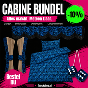 Complete Deense Pluche Truck Interieur Set - Blauw