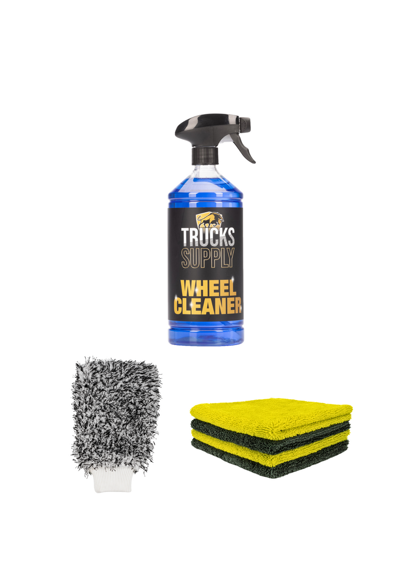 Velgenreiniger Truckssupply + washandschoen + Vital elements pack