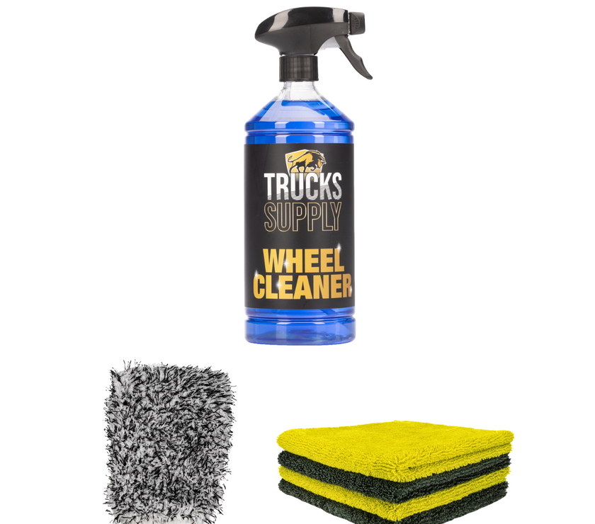 Velgenreiniger Truckssupply + washandschoen + Vital elements pack