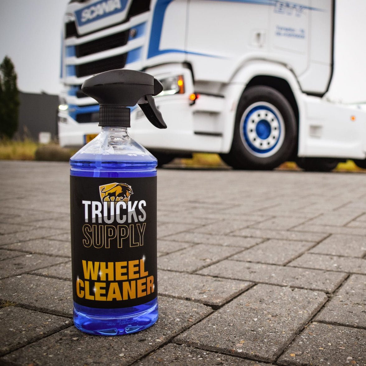 Truckssupply Wheel Cleaner – velgenreiniger set voor vrachtwagens, inclusief washandschoen en GL Elemental 380GSM 4-pack