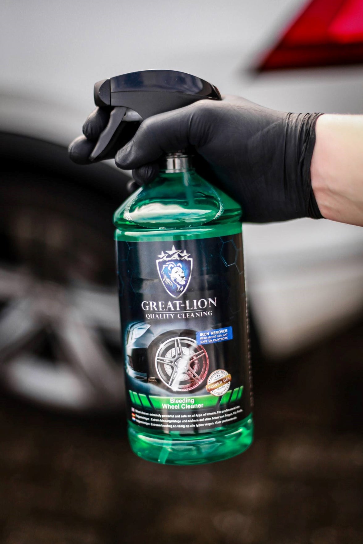 Velgenreiniger en handborstel plus 4 pack microvezeldoeken