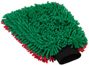 Vikan Transport microvezel washandschoen in groen met rode rand, 23 x 30 cm